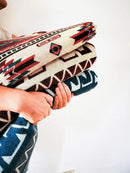 Off the Grid Inca Aztec Throw Blanket | Southwest Indian Navajo Boho Style | Native Woven Western Cover for Camping, Bedding, Couch (King, Condor Gray) by CozyNest Decor