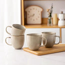 AmorArc 12oz Coffee Mugs, Ceramic Coffee Mugs set of 6 for Man, Woman, Dad, Mom, Modern Coffee Mugs with handle for Latte/Cappuccino/Milk/Cocoa. Dishwasher&Microwave Safe, Cappuccino by CozyNest Decor
