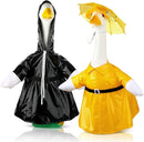 Frienda 2 Set Porch Goose Outfits Clothes 23 Inch Garden Raincoat Flag Bee Fishing Style Goose Costume for Lawn Patio Valentine's Day Decor by GreenHaven Gardens