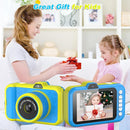 Kids Camera, 48MP 1080P Digital Camera for Kids with 3.5 Inch Big Screen, 10X Zoom, Selfie & Video, 32GB SD Card, 1200mAh Battery, Christmas Birthday Gifts for Boys Girls Ages 3-12 (Blue) by TinyTreasures Baby Boutique