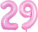 GOER Number 29 Balloons for 29th Birthday Party Decorations,42 Inch Jumbo Foil Helium 92 Balloons for 92nd Birthday Party Decoration (Light Pink) by TinyTreasures Baby Boutique