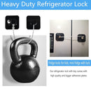 YEYA Upgraded Refrigerator Locks for Adults, Drawer Lock with Key, Cabinet Lock for Baby Proofing 2 Pack Black by TinyTreasures Baby Boutique