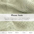 Salt Earth GOTS Certified 100% Organic Cotton Throw Blanket, 108" X 90" Waffle Blankets & Throws for Bed, Throw Blanket for Couch, Modern & Cozy Blanket, All Seasons, Comfy & Soft Blanket (Sea Foam) by TinyTreasures Baby Boutique
