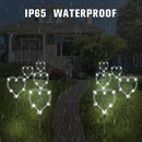 8 Pack Outdoor Solar Garden Lights, Firework Lights Solar Powered 8 Modes, Solar Landscape Lamp Outside Decor with Remote Control,120 LED Waterproof DIY String Lights for Yard Pathway Decoration by GreenHaven Gardens