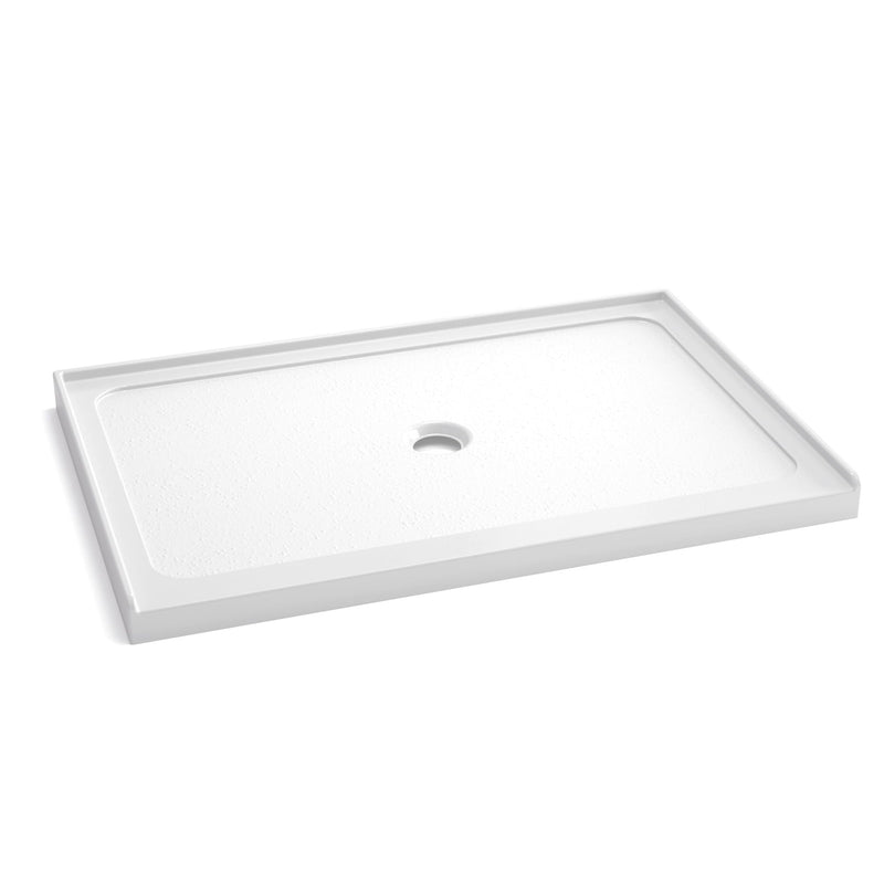 Shower Base, Center Drain With Durable Construction - Gloss White, photo 8 of 13