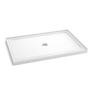 Shower Base, Center Drain With Durable Construction - Gloss White by HouseOfZazla