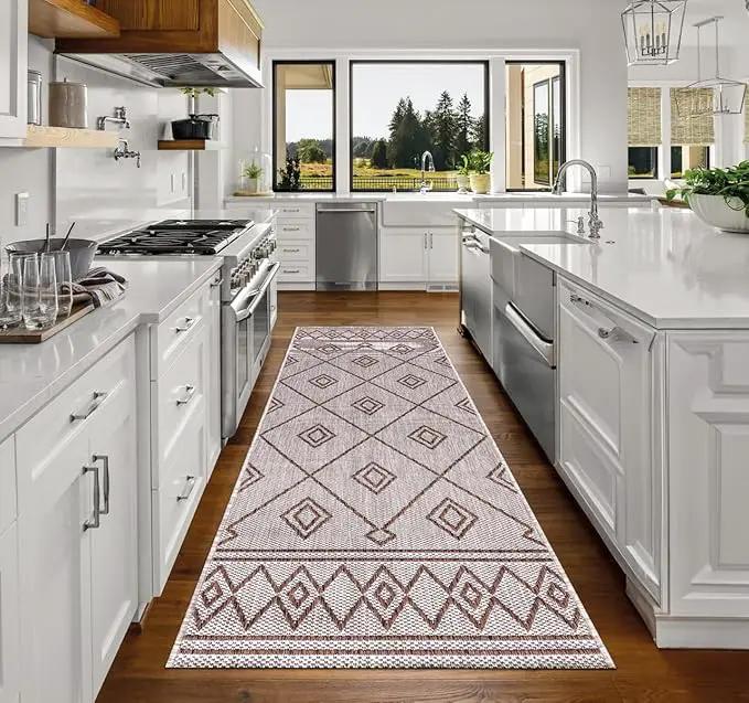 Keen Home Design Terrace Outdoor Runner Rug - 2x10 Washable Indoor/Outdoor Rug for Patio, Kitchen, Balcony, Beach, Garden, Deck and Porch, Size: 2'2"x9'11", photo 4 of 7