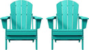 Westin Outdoors Laguna WO Home Furniture Adirondack Chair 2 PCS Set Outdoor Folding Patio Chair for Bon Fire Pit Garden Lawn Backyard Lounging Relaxing (Turquoise) by GreenHaven Gardens