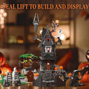 Mini Bricks Haunted Graveyard House Building Set - 1092 PCS Halloween Spooky Construction Toy Kit for Kids & Adults (Not Compatible with ) by CozyNest Decor