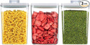 Pop Food Storage Containers Airtight Food Storage Containers Set with Lids Kitchen Pantry Organization and Storage, Stackable, BPA Free, 3 x 1.2Qt by TinyTreasures Baby Boutique
