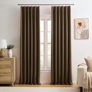 Brown Blackout Curtains 156 Inches Long 13 feet Tall, Extra Long Pinch Pleats Living Room Curtains Thermal Pleated Curtains Panels Drapery for Home, Hotel, Office, 40" W x 156" L, Set of 2 by TinyTreasures Baby Boutique