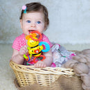 KiddoLab Twist & Rattle Musical Bee Light-Up Toy and Teething Ring for Toddlers - Sensory Chew and Fine Motor Skills Toy for Newborn - Baby Rattle and Teething Toys for 3+ Months Babies by TinyTreasures Baby Boutique