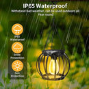 2 Pack Solar Lanterns Outdoor Lights, Upgraded Metal Solar Lantern Lights, Brighter Hanging Solar Lights Outdoor Waterproof, Auto On/Off Outdoor Solar Lights for Yard Garden Patio Pathway Decor by GreenHaven Gardens
