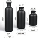 Resin 3 Piece Vase Set, Farmhouse Decor, Home Decorative Vase, Vases for Your Kitchen, Bedroom, Office, Living Room, Bathroom, & Shelf Centerpiece Table Decorations, Black by GreenHaven Gardens