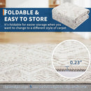 COZYLOOM Runner Rug 2x6 Living Room Washable Rugs Stain Resistant for Bedroom Soft Floor Carpet Non Slip Distressed Geometric Carpet for Dining Room Laundry Room Office, Ivory by TinyTreasures Baby Boutique