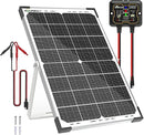 SOLPERK 30W Solar Battery Charger Solar Battery Maintainer + Upgrade 10A MPPT Charge Controller + Adjustable Mount Bracket for Car RV Boat Motorcycle，12V Waterproof Solar Panel Kit Trickle Charging by CozyNest Decor