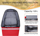 Car Seat Travel Bag for Airplane,Infant Seat Travel Bag with Shoulder Strap,Padded Car Seats Backpack with Reflective Stripes,Large Carseat Carrier Bag Travel Car Seat Cover, Red by TinyTreasures Baby Boutique