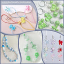 Assorted 170-230PCS Green Acrylic Beads for Bracelet Making, Flower Bow Butterfly Candy GummyBear Aesthetic Bracelet Charms,Cute Beads for Jewelry Making DIY Necklace Keychain Phone Charm by TinyTreasures Baby Boutique