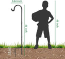 GOFORWILD Shepherd Hook 4 Pack Adjustable, 49 inches Tall, Made of Premium Metal for Garden Decor, Plant Hanger, Lantern Hook, Solar Light Hanging, 7014 by GreenHaven Gardens