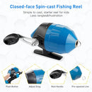Kids Fishing Pole Kit, 59'' Telescopic Rod and Reel Beginner Combo with Spincast Reel,Tackle Box, Carrier Bag,Fishing Gear for Boys,Girls, Toddler,Youth by TinyTreasures Baby Boutique