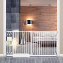 Extra Wide Baby Gate for Doorways Stairs Living Room Pressure Monuted Walk Through Safety Gate for Kids or Pets Dogs 62 Inch to 67 Inch Wide with Extensions by TinyTreasures Baby Boutique
