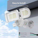 iMaihom 150W Motion Sensor Light Outdoor, 15000LM 6500K LED Security Floodlights, 3 Adjustable Head Motion Detection Light IP65 Waterproof for Yard Garage White 1pack by GreenHaven Gardens