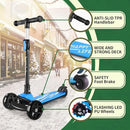 Besrey Kick Scooter for Kids Ages 3-10, 3-Wheel Folding Scooter with Adjustable Height, LED Light Wheels, Extra Wide Deck for Outdoor Activities by TinyTreasures Baby Boutique