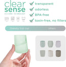 Olababy First Cup | Clear Sense 100% Silicone Infant Trainer Cup | 2oz Medicine Cup for Newborn | Non-Slip & Sloping Design for Tiny Hands & Baby Led Weaning (Mint, 1 Cup) by TinyTreasures Baby Boutique