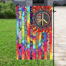 FLAGWIX Hippie Peace Flags, Summer Flag Decorations For Home, Outside, House Flag (30 x 40), Sunflower Hippie Decor House Flag, USA House Garden Flags, Premium Polyester, Decorative Outdoor Flags by GreenHaven Gardens