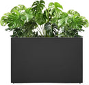 Galvanized Steel Planter Box - No Installation Required Metal Rectangular Block Long Box Planter Modern Outdoor Planters All-Weather Use with Drainage Holes for Patio/Porch, 36×24×12IN by CozyNest Decor
