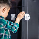 Refrigerator Lock,Combination Lock for Refrigerator Cabinets,Heavy Duty Fridge Lock,Child Safety Cabinet Locks,Easy Install No Keys Needed (White 2pcs) by TinyTreasures Baby Boutique