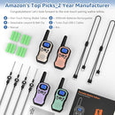 Walkie Talkies for Adults Long Range 2 Way Radios for Kids Rechargeable 4 Pack, Hiking Camping Skiing Cruising Gear with Lamp, USB-C, SOS Siren, NOAA Alert, iVOX Hands-Free, One-Touch Pairing by TinyTreasures Baby Boutique