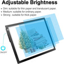LitEnergy Rechargeable Battery Powered Light Tracing Box, Ultra-Thin Adjustable USB Power Artcraft LED Trace Light Pad Size A4 for Drawing, Streaming, Sketching, Animation, Stenciling (Black) by TinyTreasures Baby Boutique