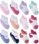 Zaples Baby Non Slip Grip Ankle Socks with Non Skid Soles for Infants Toddlers Kids Boys Girls by TinyTreasures Baby Boutique