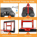 Boys Toy Gifts for 3 4 5 6 7 8 Years Old, Kids Basketball Hoop Adjustable Height 3.5FT-6.2FT, Mini Basketball Hoop for Kid Boys, Basketball Goal Toys Outdoor Indoor Game Gifts for Boys, Red by TinyTreasures Baby Boutique