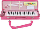 EastRock 37 Key Melodica Instrument Keyboard Soprano Piano Style with Mouthpiece Tube Sets and Carrying Bag for Kids Beginners Adults Gift Pink by TinyTreasures Baby Boutique