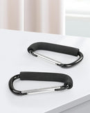 Stroller Hooks, 6.3" Large Stroller Clip, 2 Pack Stroller Hooks for Hanging Bags and Shopping, Stroller Accessories for Mommy, Large Carabiner by TinyTreasures Baby Boutique