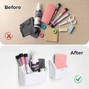 loukin Magnetic & Adhesive Dry Erase Marker Holder with Diver, 1 Small + 1 Mini, Magnetic Storage Organizer for Whiteboard or Refrigerators (White) by CozyNest Decor