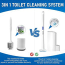 KOKL Disposable Toilet Brush, Toilte Wand Kit, Toilet Brushes and Holders with 40 Refills, Toilet Bowl Brush, Toilet Bowl Cleaning Wands, Toilet Cleaning System for Bathroom Maintenance(2-Set) by CozyNest Decor