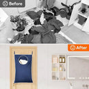 Lifewit 2 Pack Over Door Laundry Hamper, Large Collapsible Hanging Laundry Hamper, Hanging Laundry Basket Bag for Bathroom Bedroom Dirty Clothes Storage Organizer, Dark Blue by CozyNest Decor