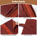 Jack&Chris Genuine Leather Passport Holder For Travel, RFID Blocking Handmade Passport Holder with Card Case Organized & Safe, Quality Travel Essentials for Women and Men for Gifting, Red by TinyTreasures Baby Boutique