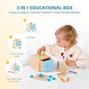 OOOK Montessori Toys for 1 Year Old, 7 in 1 Learning Educational Kit with Sensory Bin,Nesting Box, 3 in 1 Educational Box,Pounding Bench and Baby Stacking Cups by TinyTreasures Baby Boutique