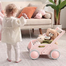 2025 HOMEKOL Wooden Baby Walker,Baby Push Walker, Adjustable Speed Baby Walker for Boys and Girls, Baby Activity Center, Gift for Birthday, Christmas and New Year Nature Pink by TinyTreasures Baby Boutique