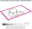 LitEnergy A3 LED Copy Board Light Tracing Box, Ultra-Thin Adjustable USB Power Artcraft LED Trace Light Pad for Tattoo Drawing, Streaming, Sketching, Animation, Stenciling (Pink) by TinyTreasures Baby Boutique