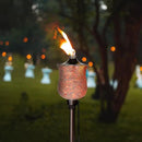 Deco Window 2 Pcs Garden Torch for Outdoor 4-in-1 Convertible Table Torch Citronella Oil Lamp for Backyard Patio Deck Table Top & Ground Installation (Mosaic) by GreenHaven Gardens