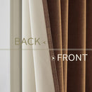 MIULEE Linen Curtains for Bedroom 100% Blackout Thermal Insulated Brown Grommet Room Darkening Curtains & Drapes Fall Decor for Living Room Nursery 52 x 45 Inch (2 Panels) by TinyTreasures Baby Boutique
