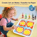 Marbling Paint Art Kit for Kids, Arts and Crafts Set for Girls & Boys Ages 8-12, Craft Kits with 16ml-12pcs & 25 Papers, Art Supplies, Birthday Gifts & Creative Toys for Kids Age 8 9 10 Year by TinyTreasures Baby Boutique