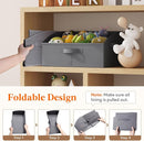 Lifewit Storage Baskets for Shelves, 6 Packs Non-woven Fabric Trapezoid Closet Organizer Bins with Handles, Foldable Clothing Containers Box for Clothes, Toy, Towel, Book, DVD, Hats, Medium-Grey by TinyTreasures Baby Boutique