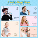 Karaoke Machine for Kids, Toys for 3-12 Years Old Girls Gifts, Kids Karaoke Microphone Machine Toy, Best Fun Christmas Birthday Gifts for 5 6 7 8 9 10 11 Years Teens Girl Boys Blue 2 Mic by TinyTreasures Baby Boutique