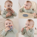 3 Pack Ring Teether Baby Infant Toys, Baby Essentials, Silicone Teething Ring Toys for Babies 0-6 Months, Seposeve Toddler Teethers 6-12 Months 12-24 Months, Infant Teething Relief, Brown Green Blue by TinyTreasures Baby Boutique